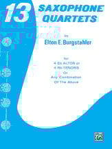 13 SAXOPHONE QUARTETS cover